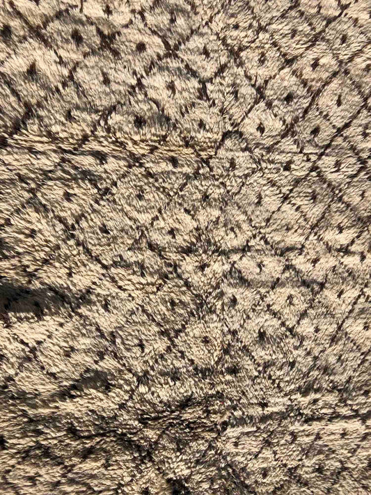 Afghan Wool Rug Close-Up View
