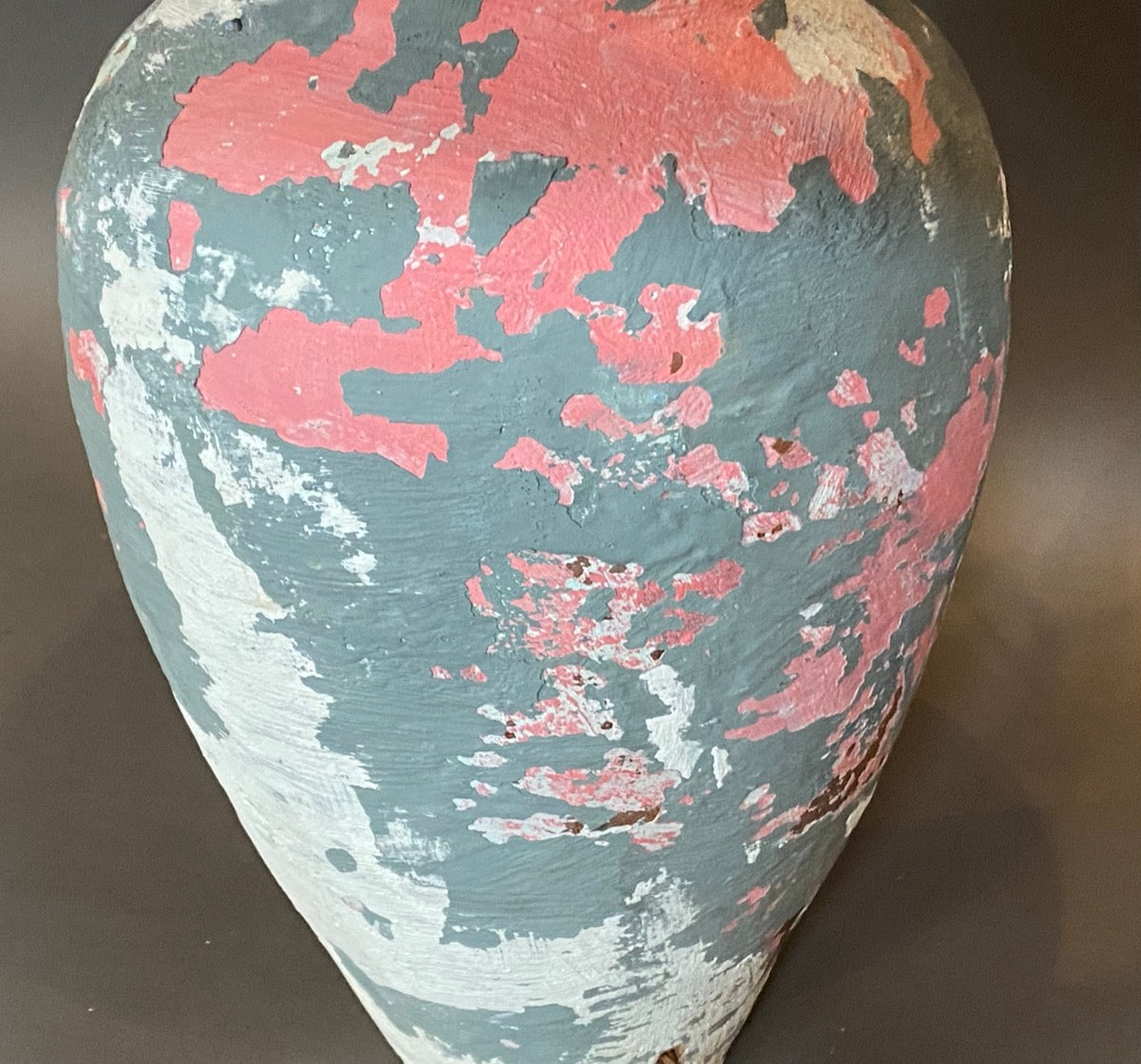 Pink and grey Turkish pot lamp base