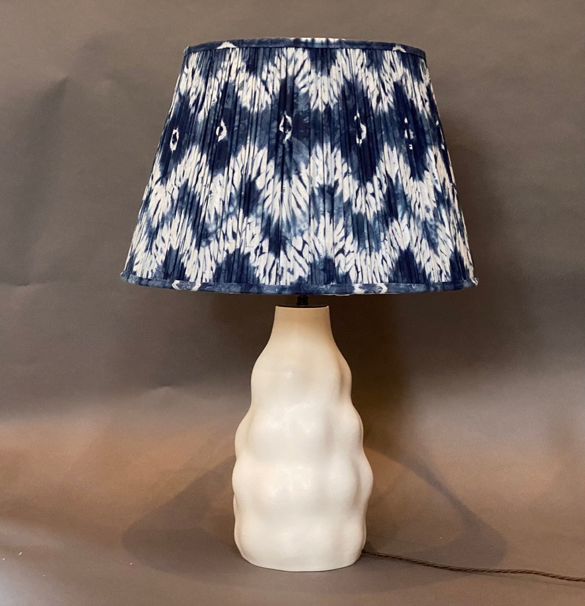 Ajmer indigo cotton lampshade