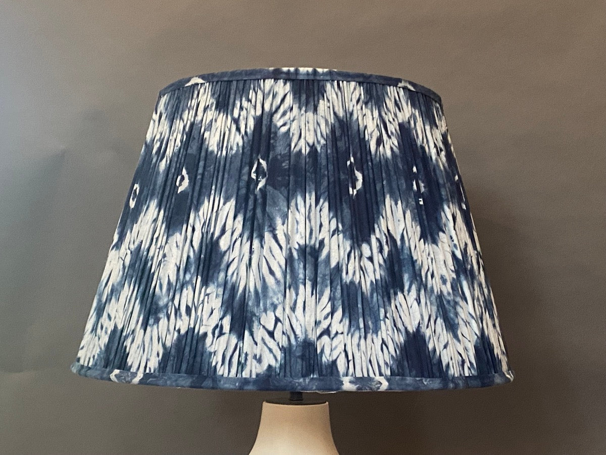 Ajmer Indigo cotton lampshade