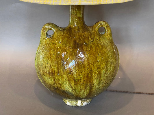 Saffron urn table lamp