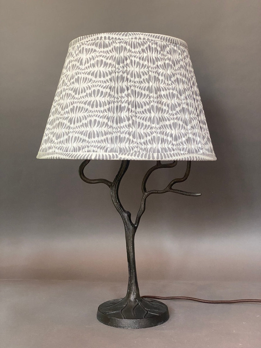 Grey Bangla Cotton Lampshade