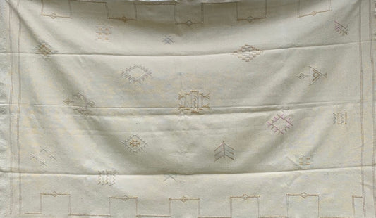 Cactus silk kilim rug