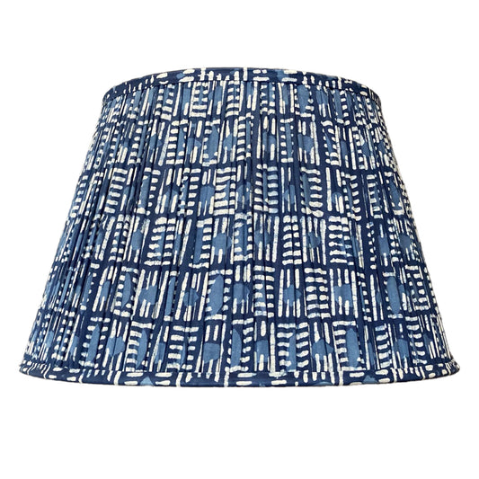 Indigo Brick Cotton Lampshade