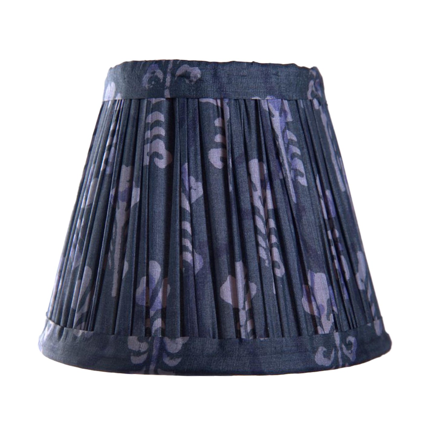 Indigo tussar silk lampshade