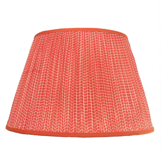 Noughts & crosses silk lampshade
