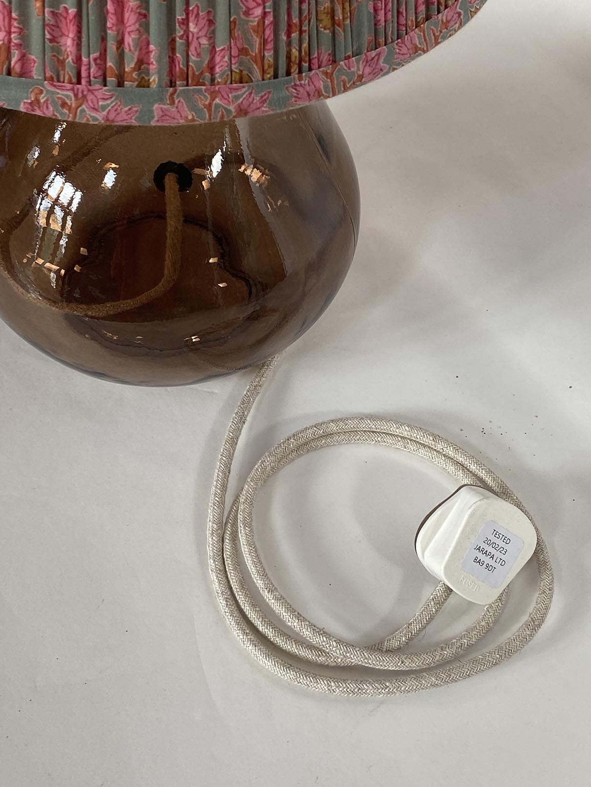 Recycled Glass Bubble Lamp Base