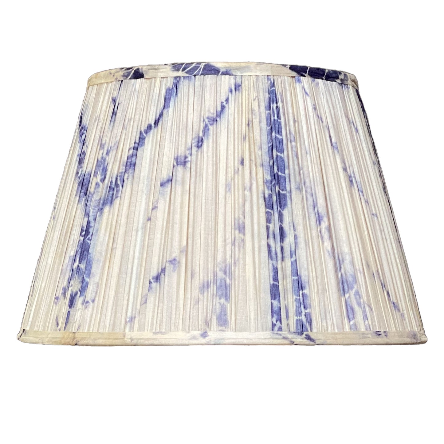 Shibori Indigo Pushka Silk Lampshade