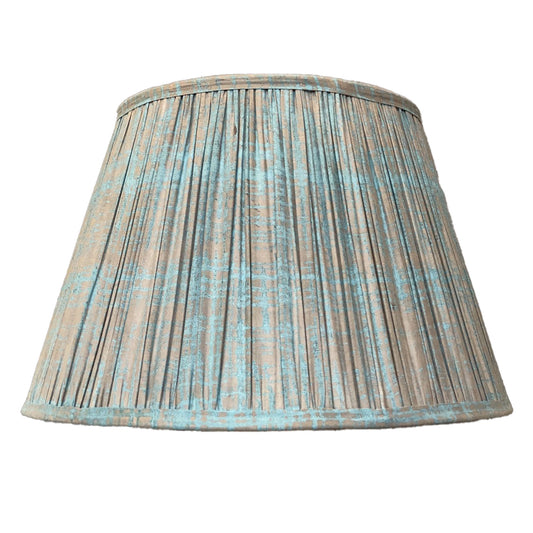 Teal Splatter Cotton Lampshade