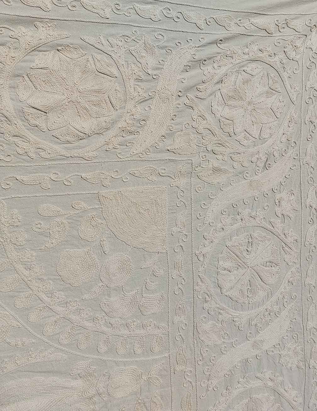 Neutral tones suzani #1 closeup