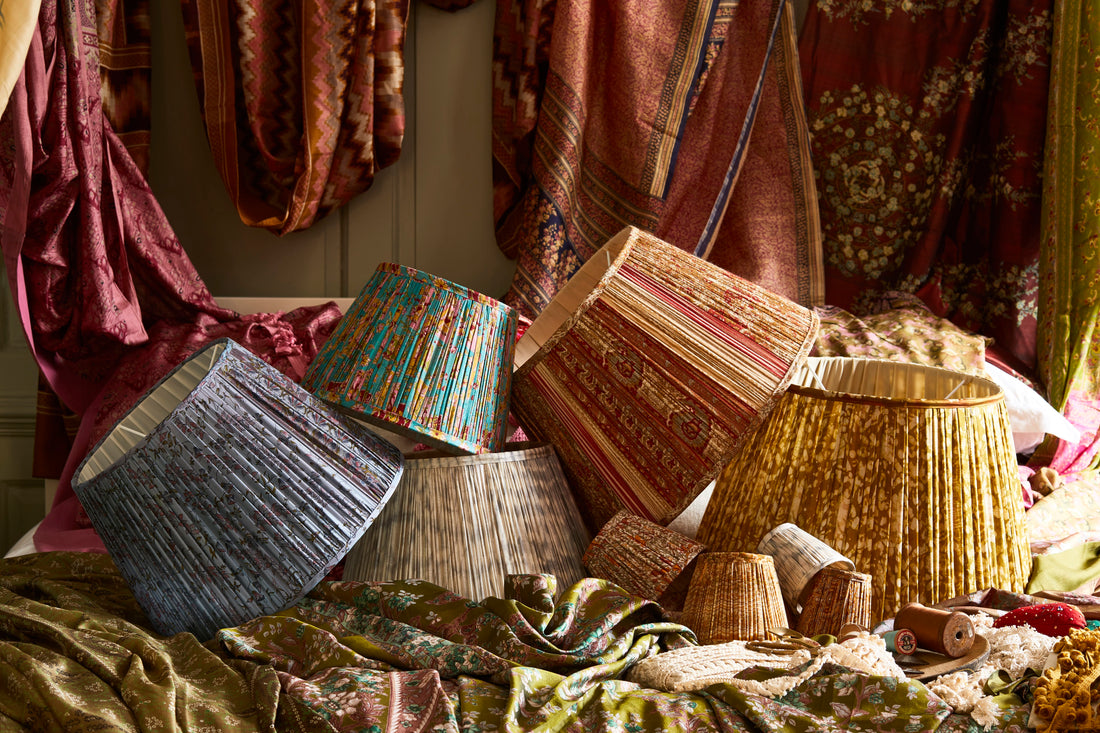 Discover the stories behind our silk saree lampshades