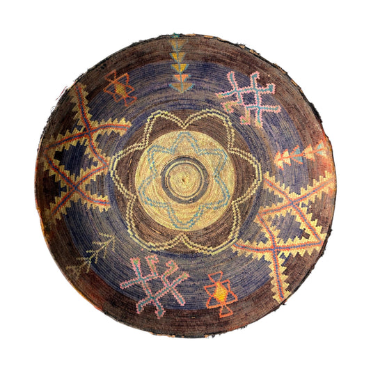 Aubergine berber basket