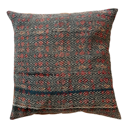 Banjara Blues and reds cushion