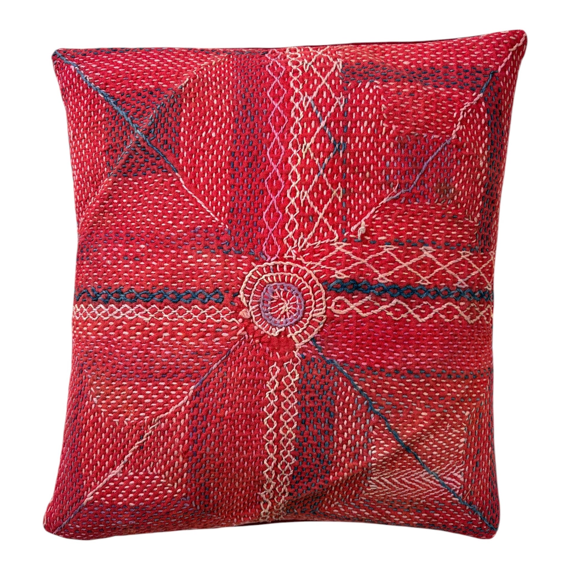 Banjara mini red cushion