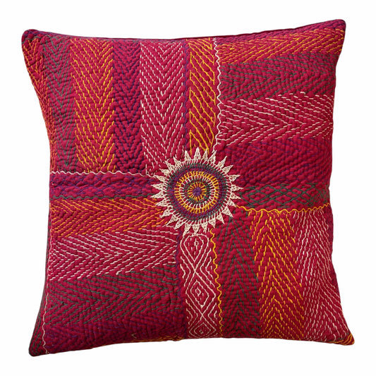 Banjara Raspberry Red Cushion