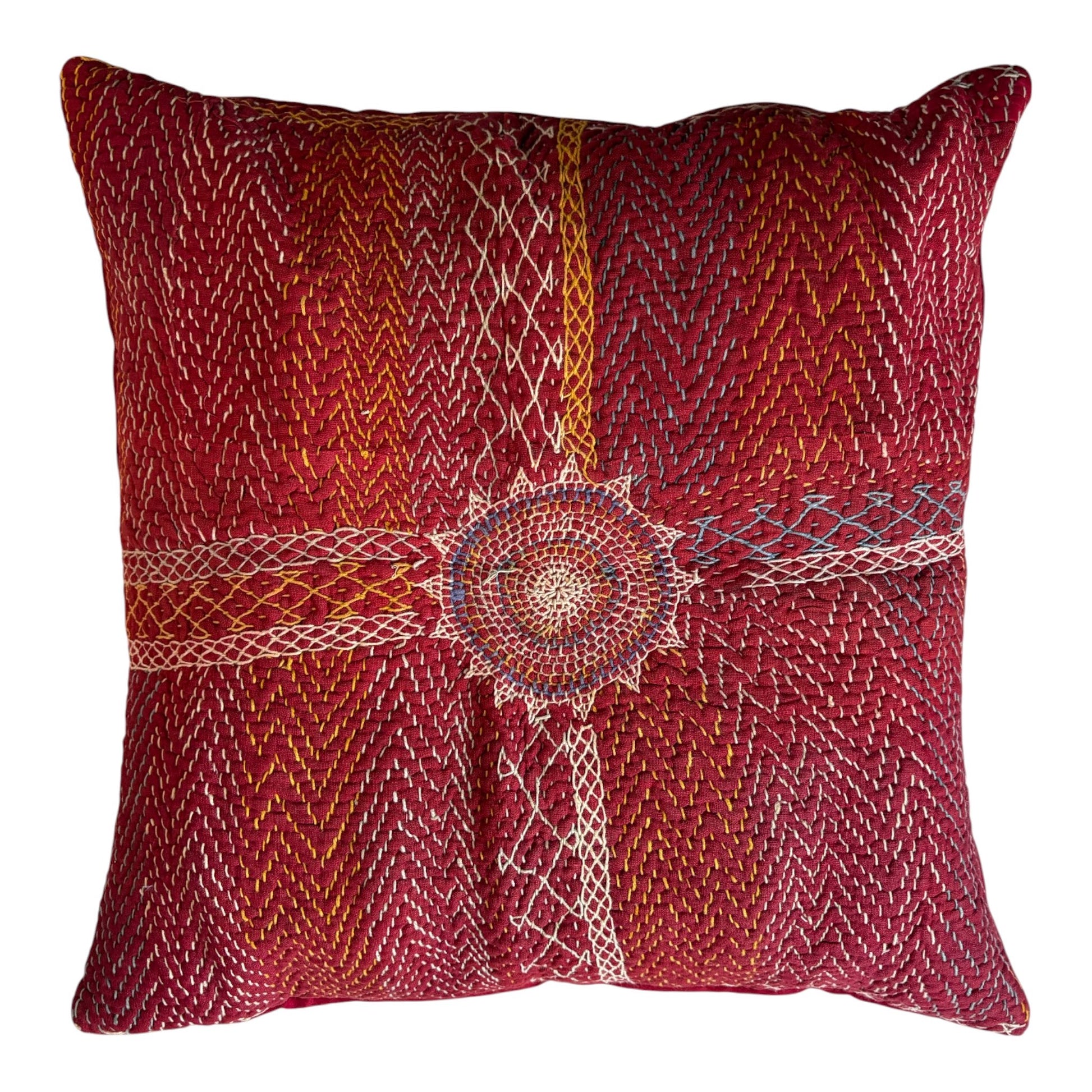 Banjara red cushion