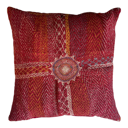Banjara red cushion