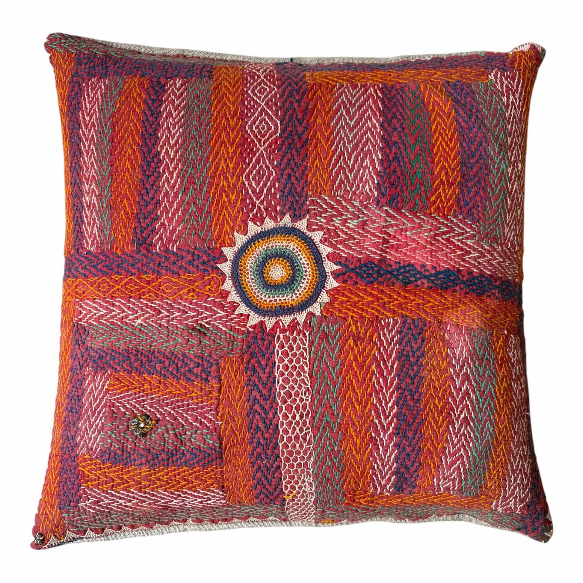 Banjara stripe and square cushion