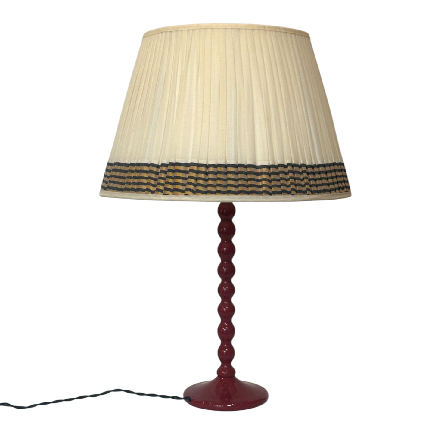 Black and dull gold keralan cotton lampshade
