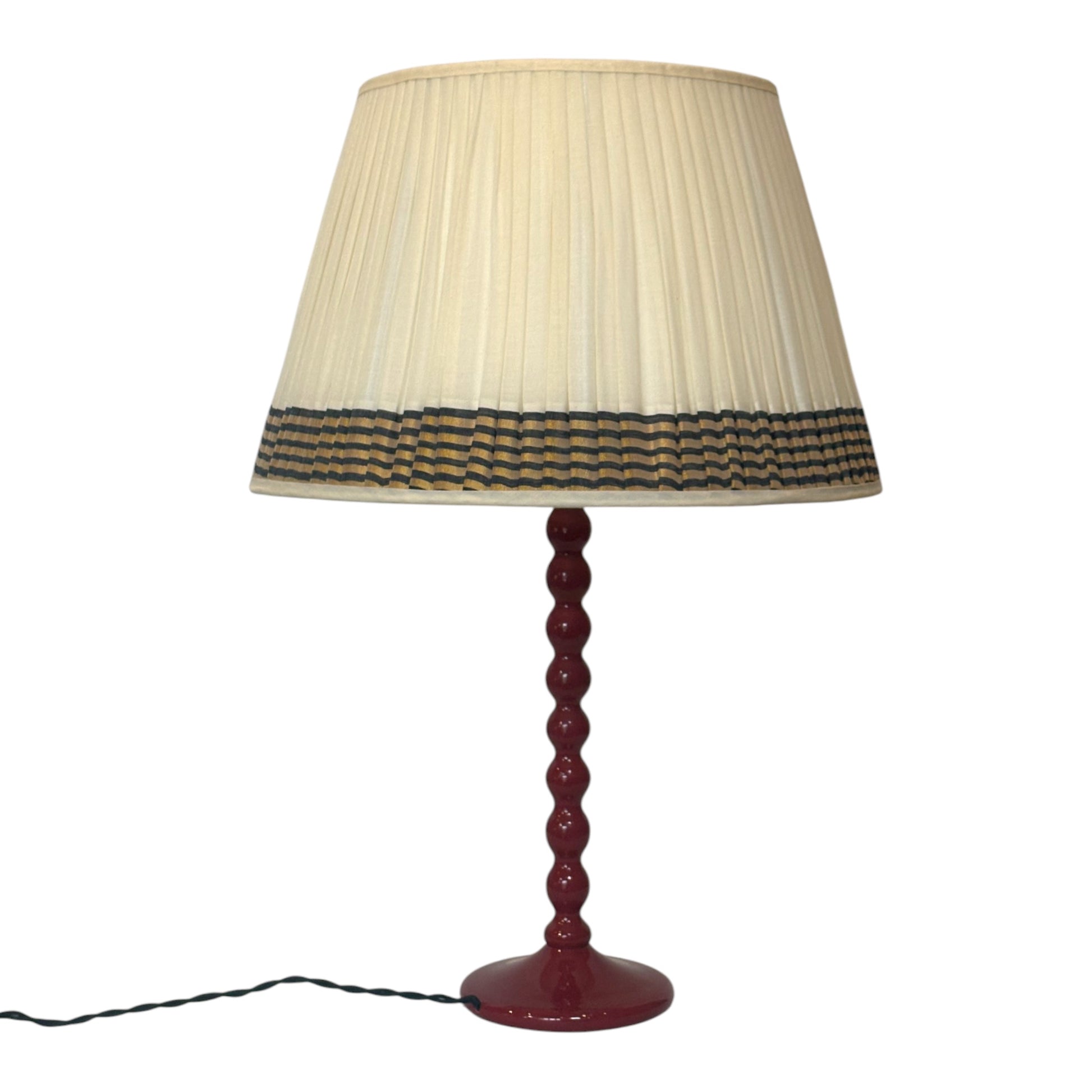 Black and dull gold keralan cotton lampshade
