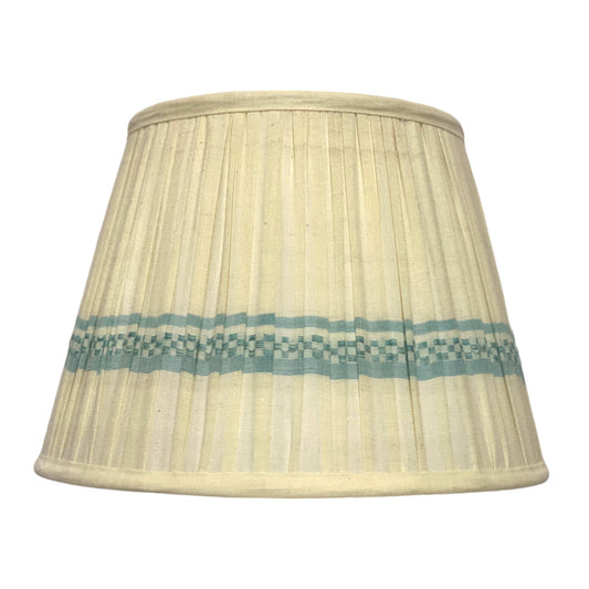 30cm blue assam cotton lampshade
