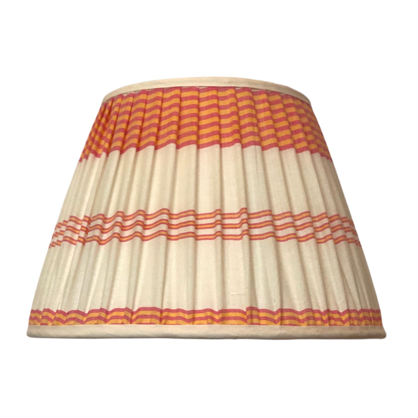 Candy stripe cotton lampshade 25cm