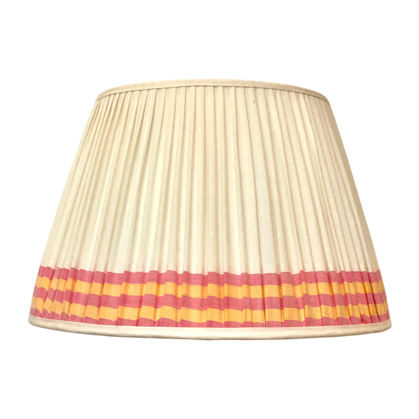 Candy stripe cotton lampshade