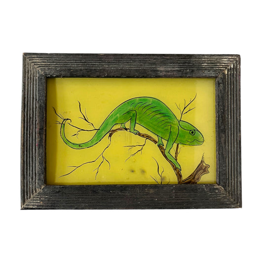 Chameleon glass painting
