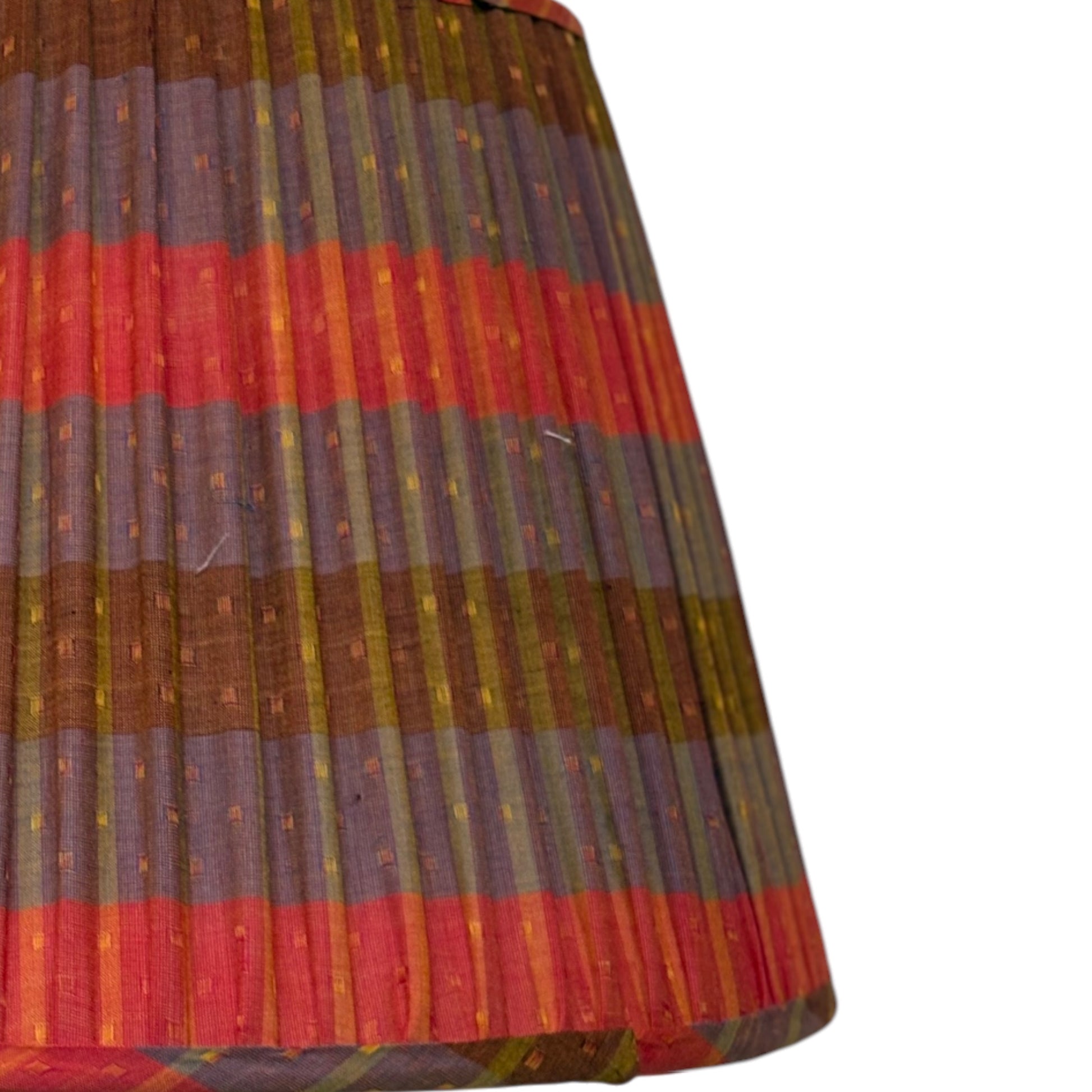 close up of keralan cotton lampshade