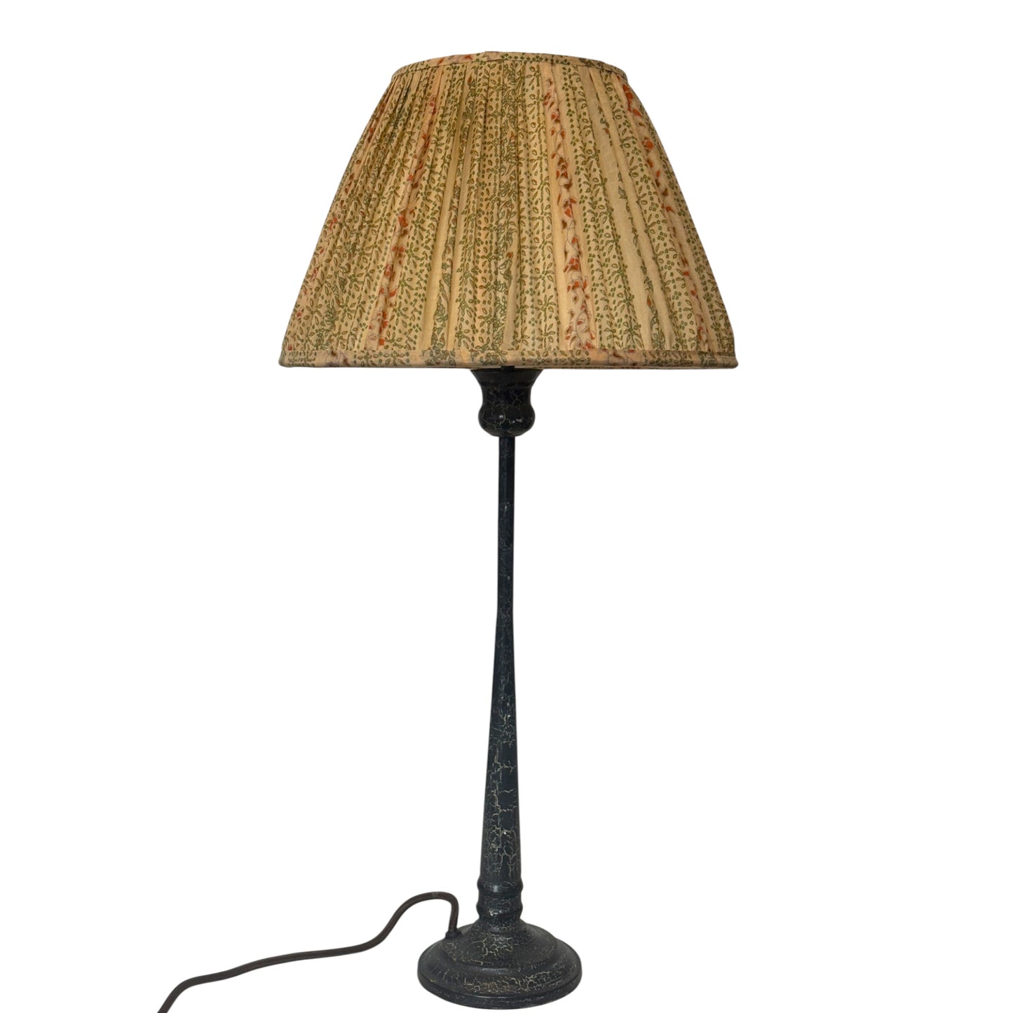 Cream vintage sari lampshade