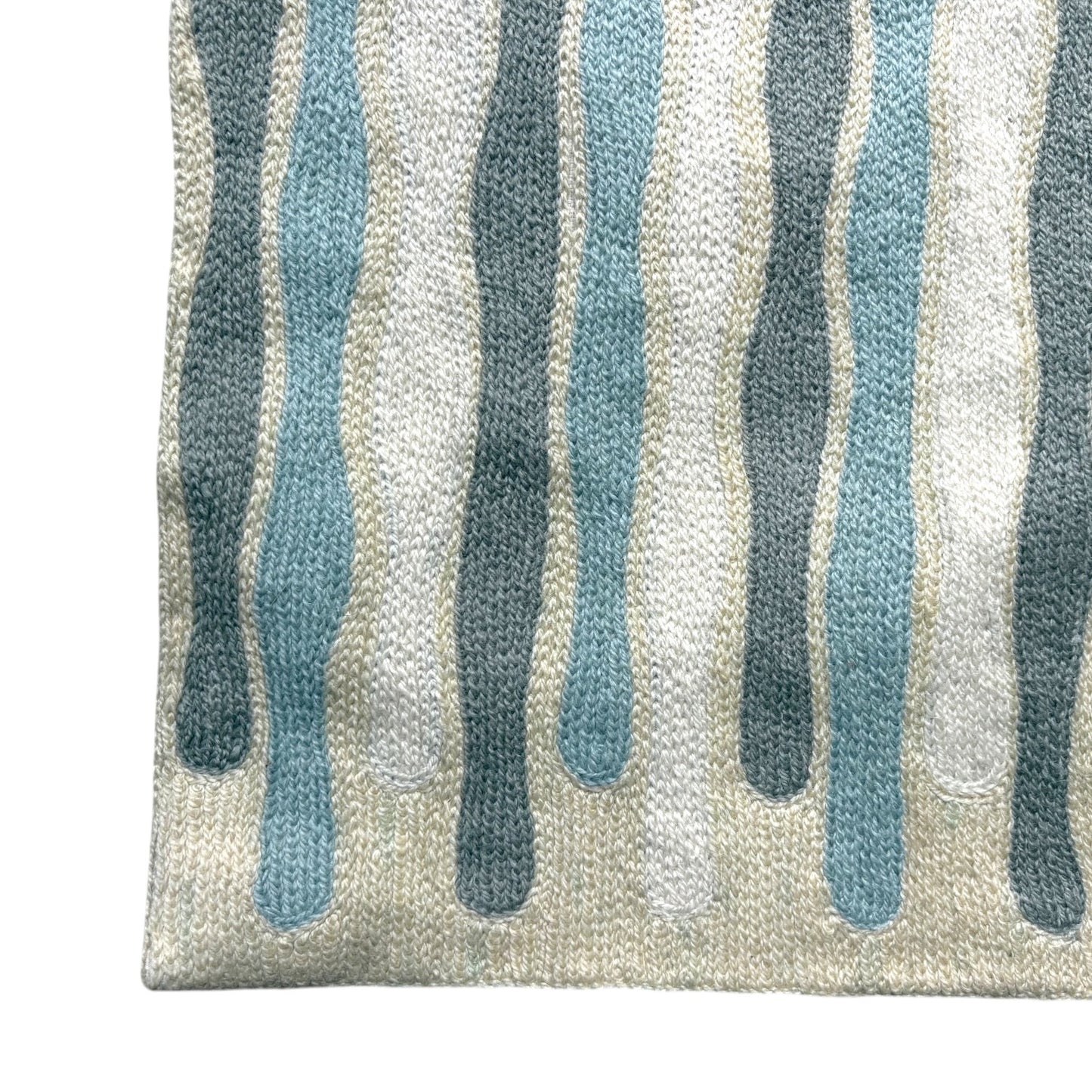 Edge of srinigar crewel stitched rug
