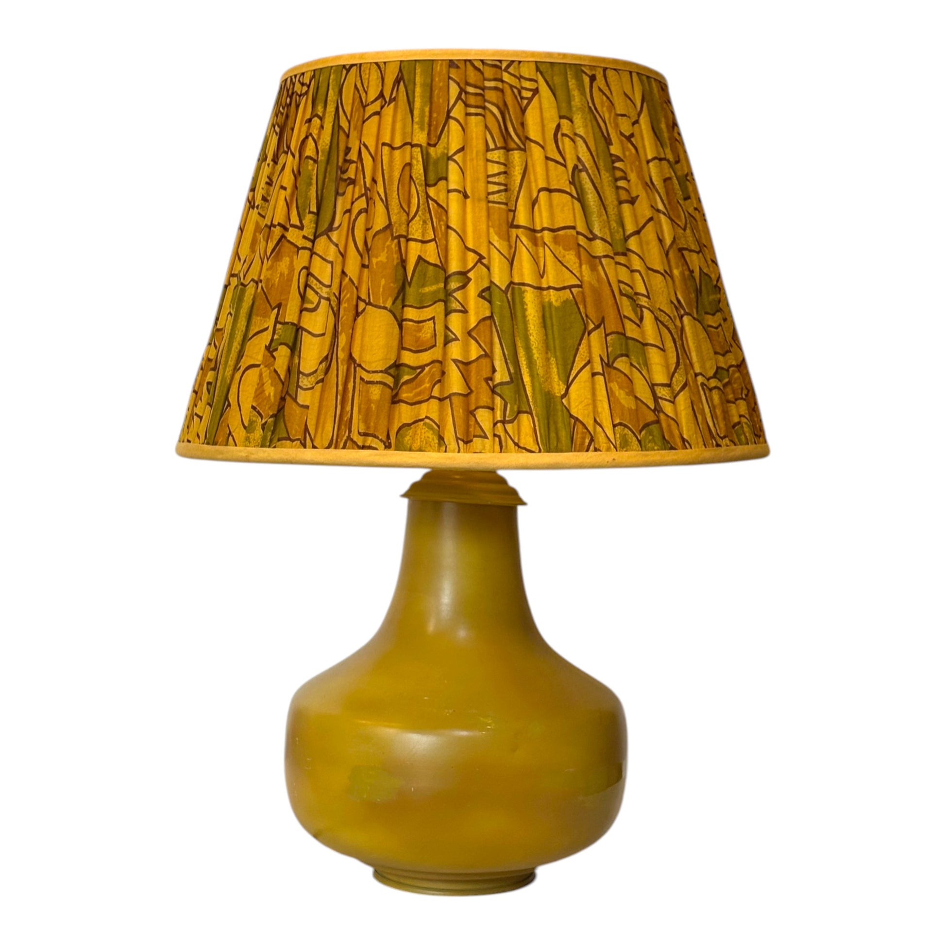 vintage silk sari lampshade on Priyanka lamp base