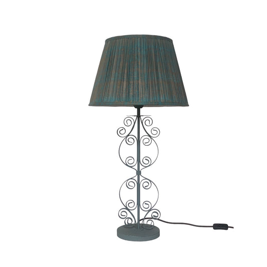 Manali grey curly table lamp