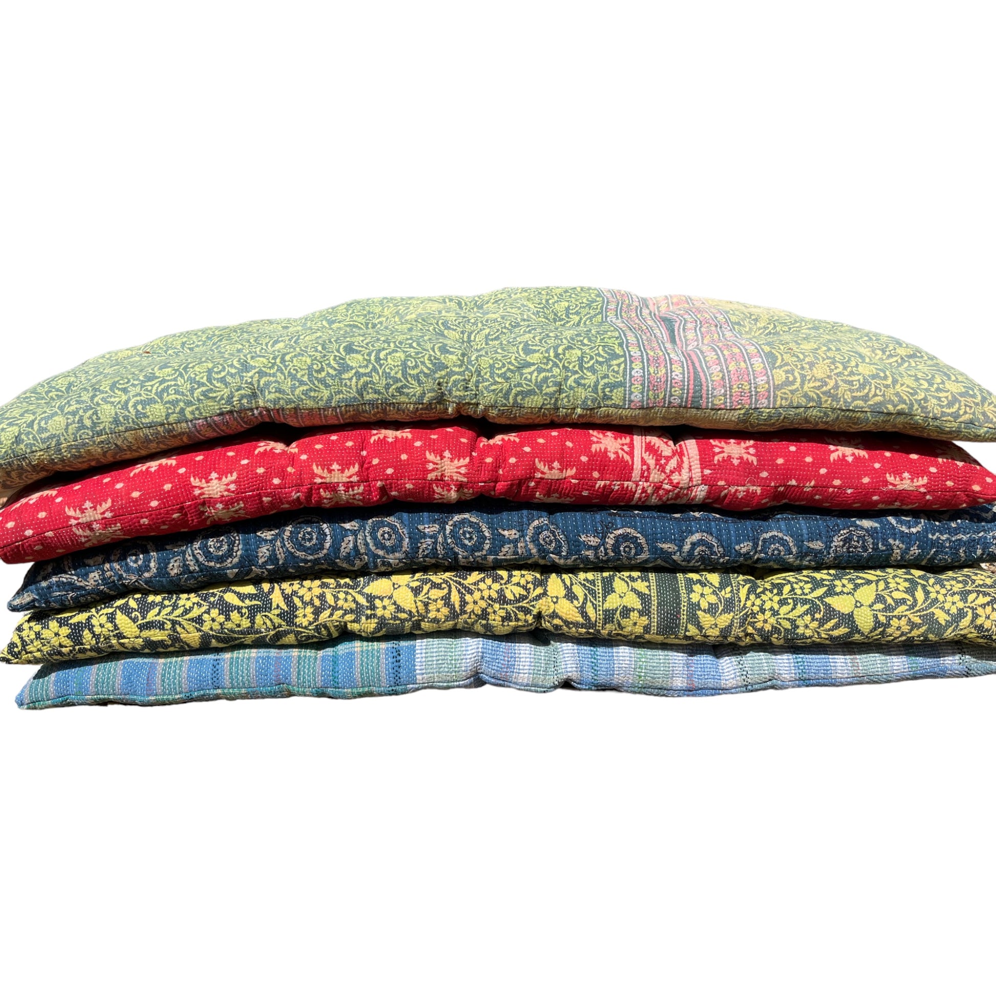 kantha bench cushions