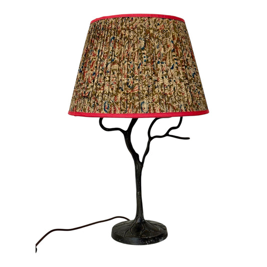 Karma kalamkari lampshade on Adita tree lamp

