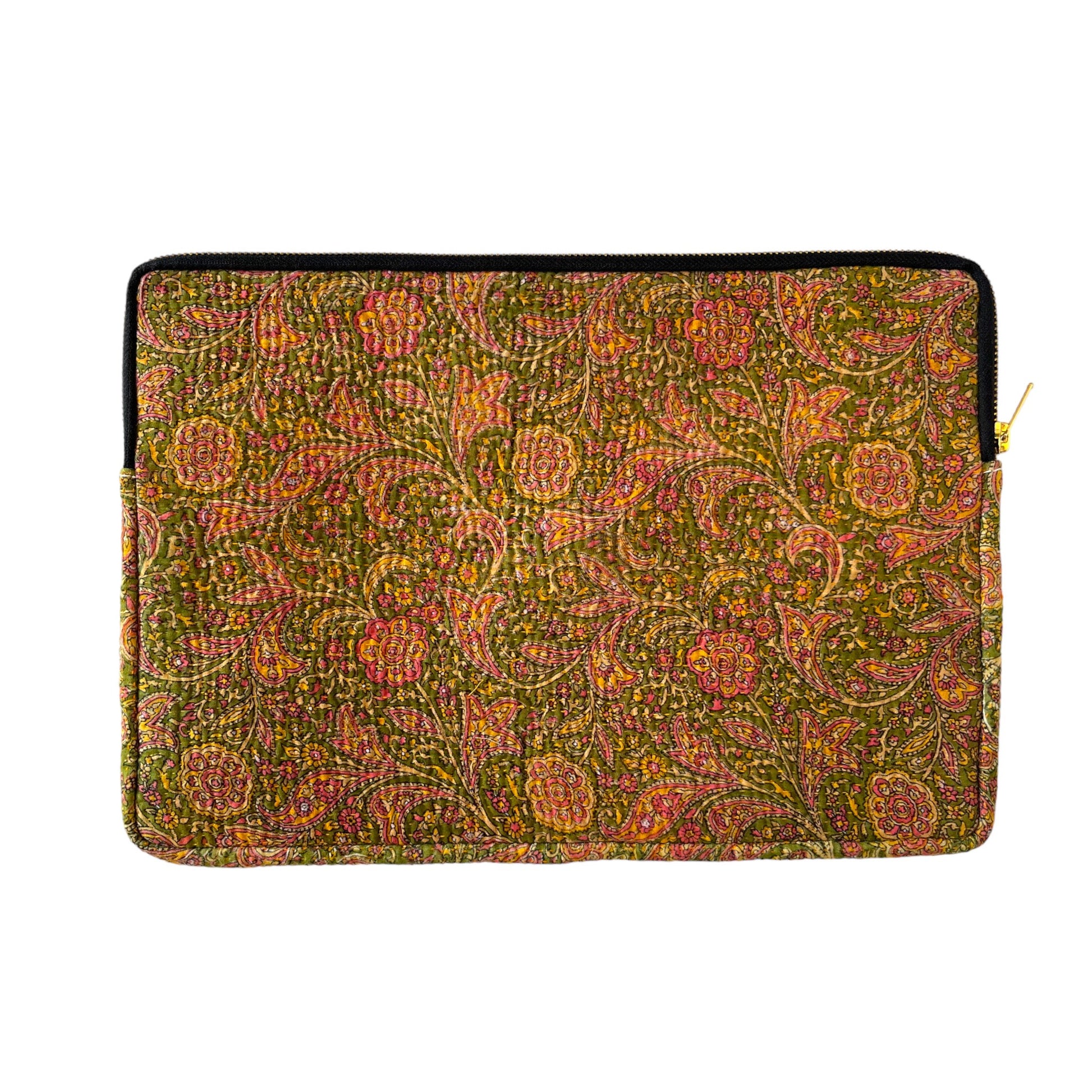 Lap top cover made from vintage kantha