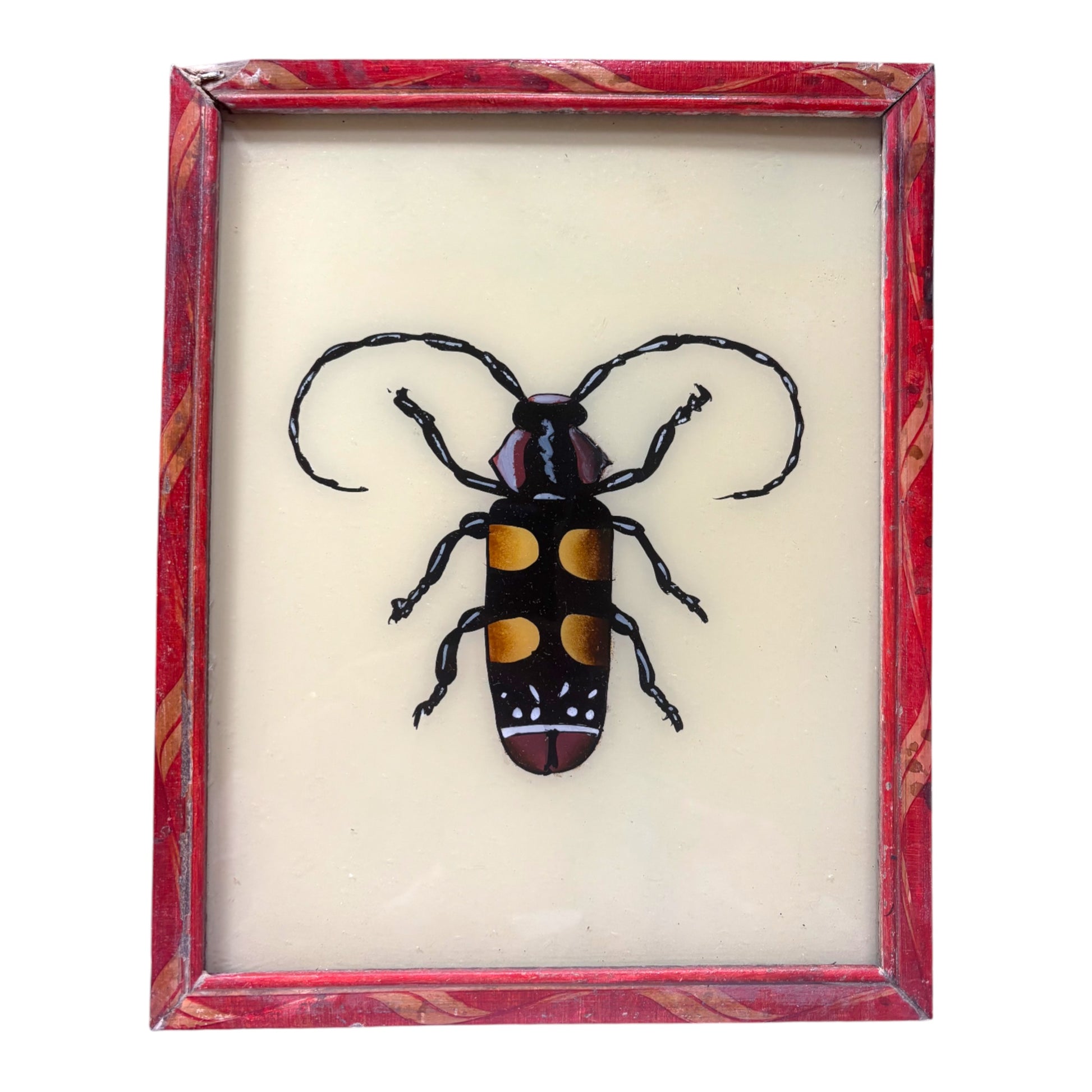 Medium beetle glass painting