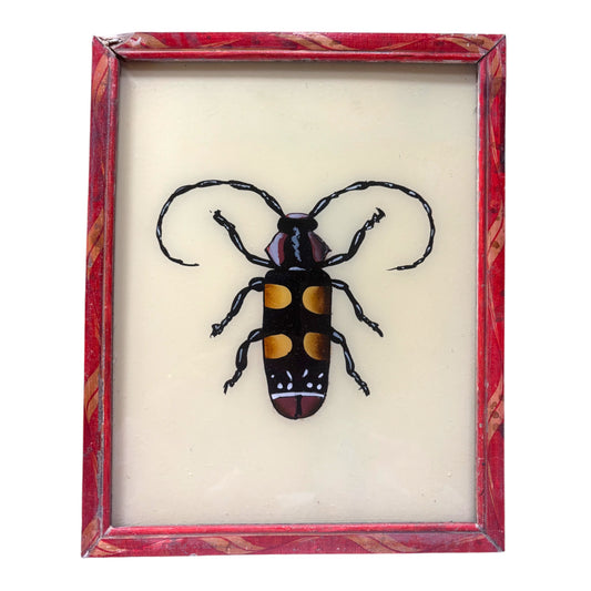 Medium beetle glass painting