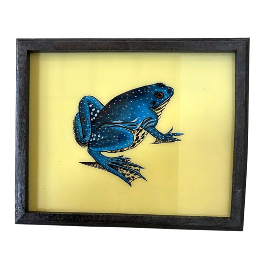 Medium frog glass painting