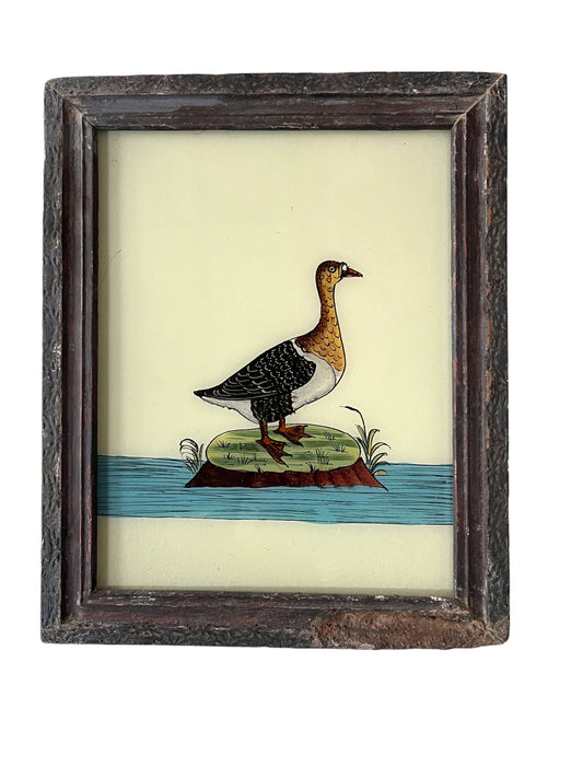 Medium goose glass painting