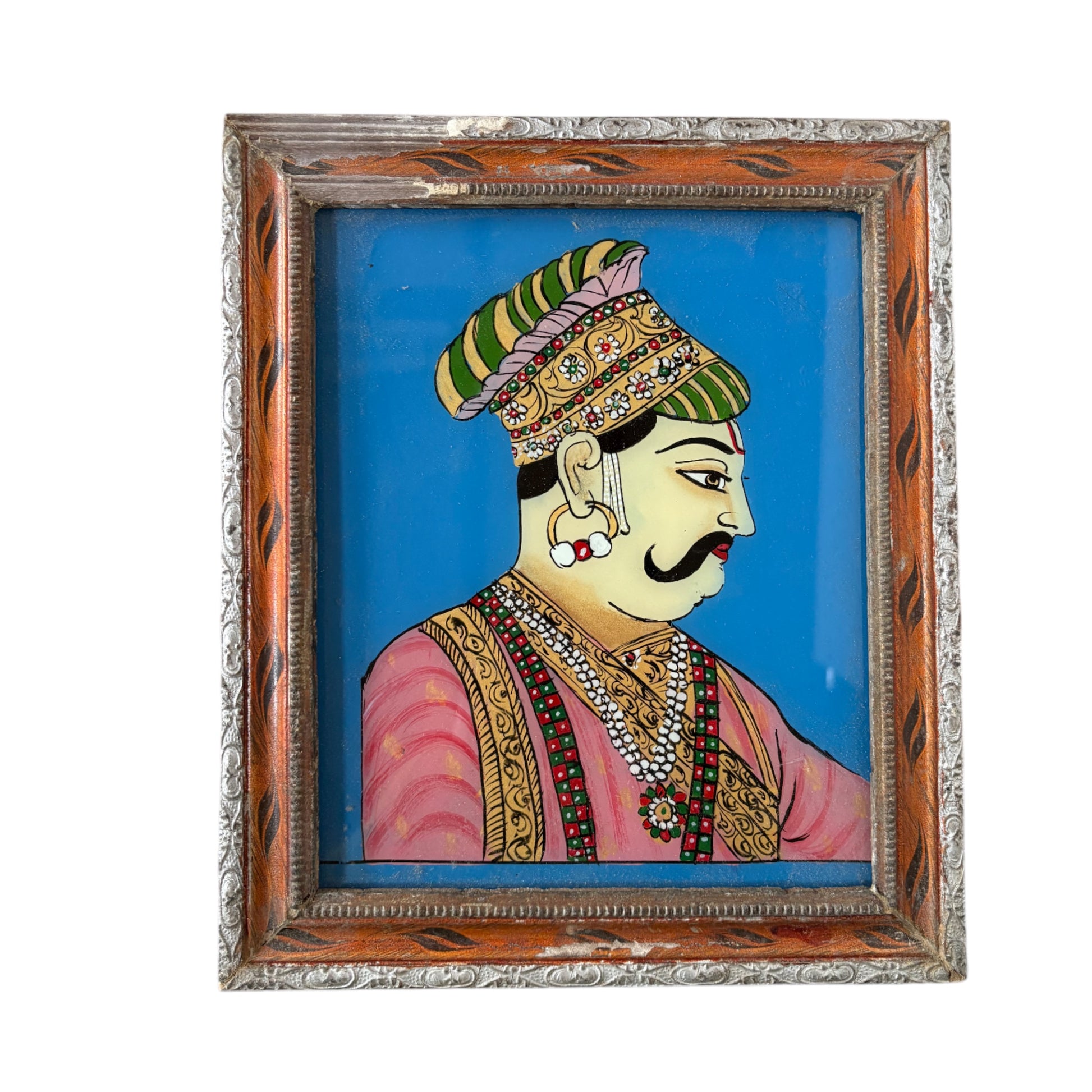 Medium Indian Faces glass painting