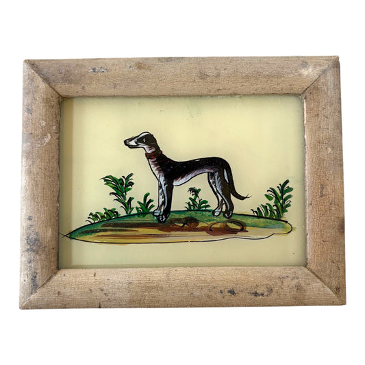 mini dog glass painting
