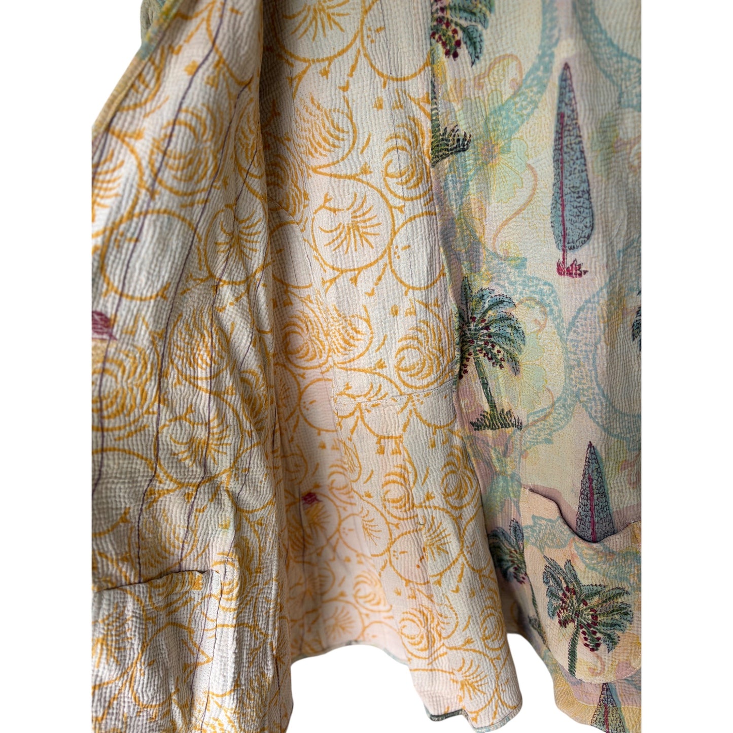 Pastels moghul coat inside