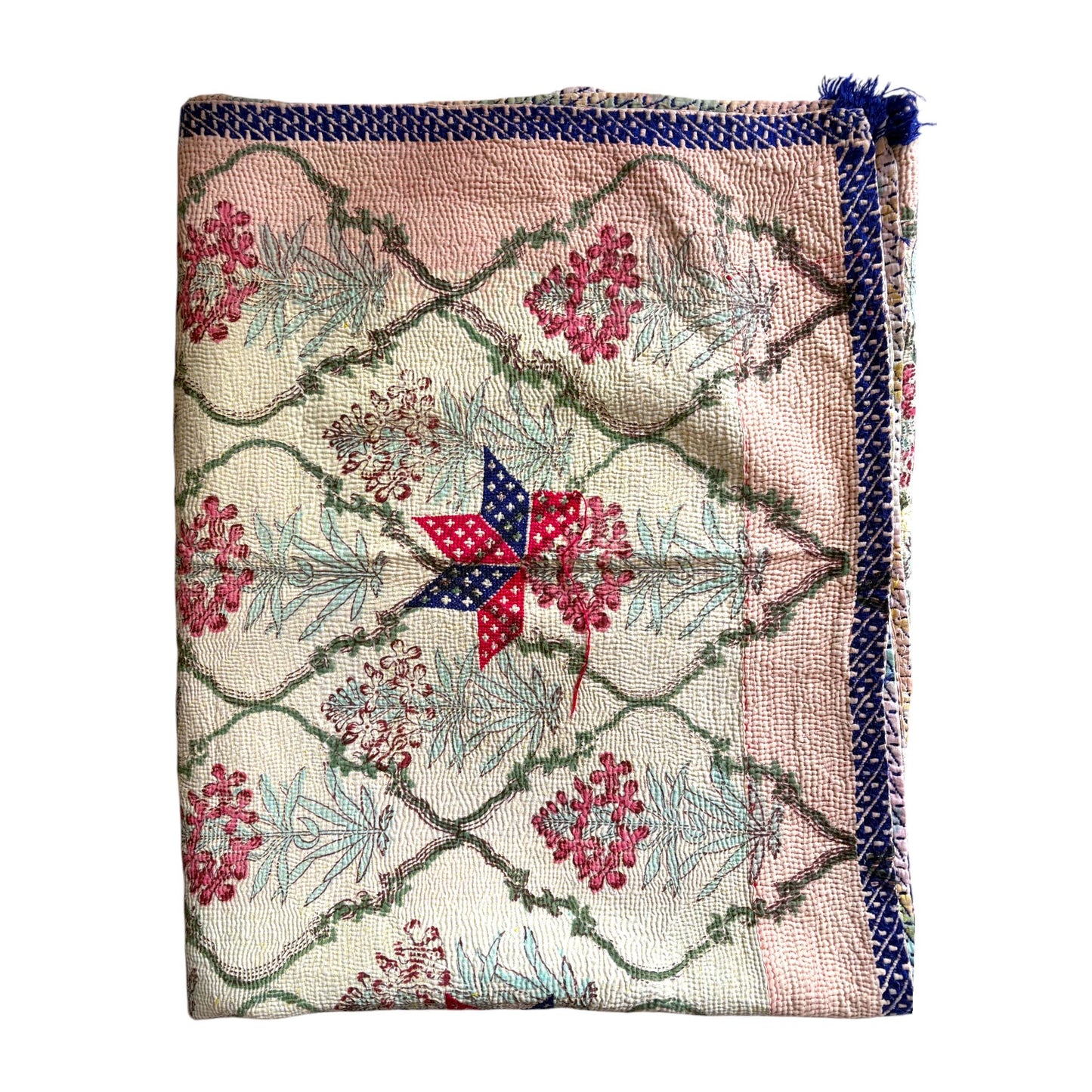 Star kantha quilt