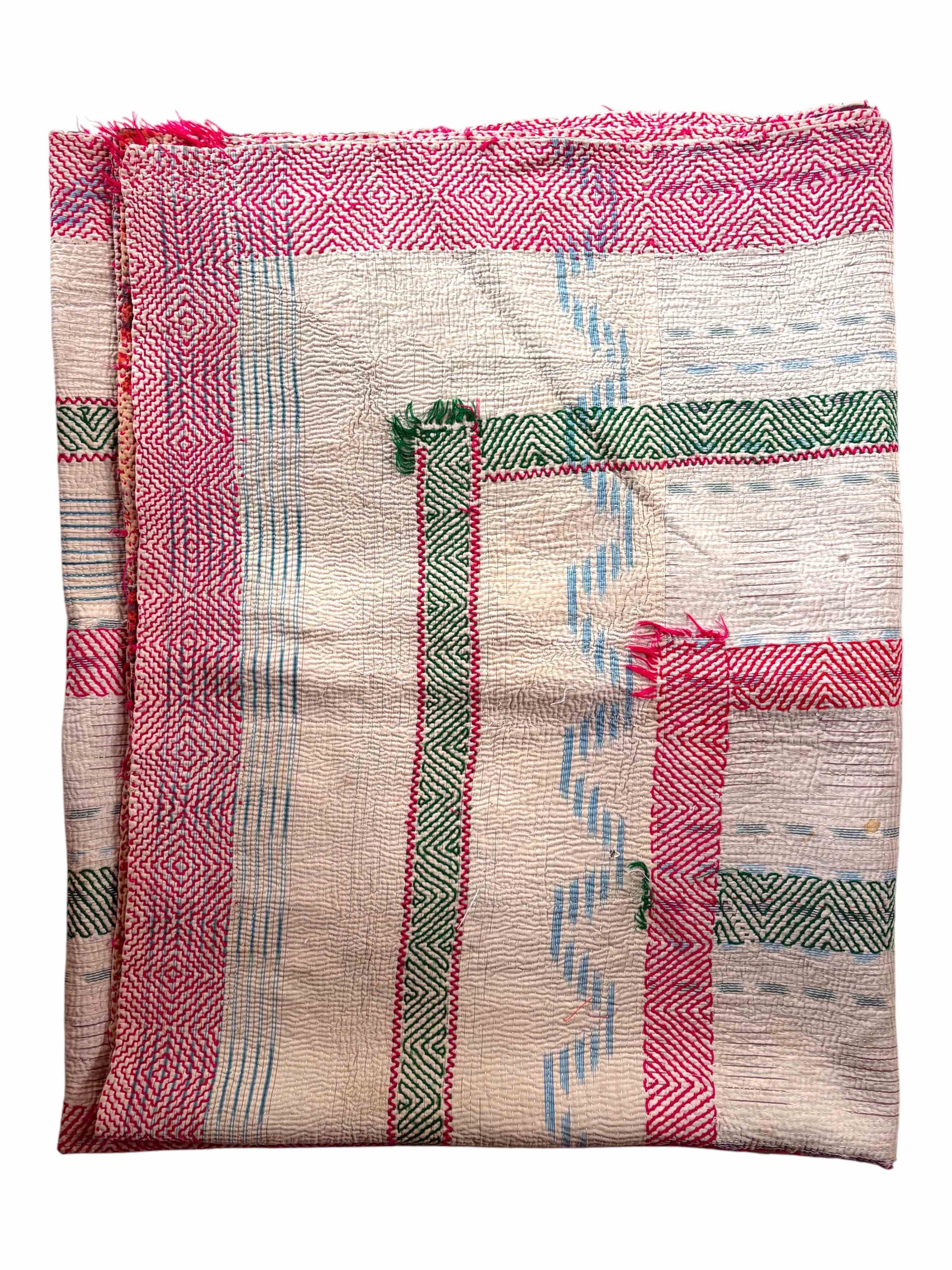 Vintage kantha quilt