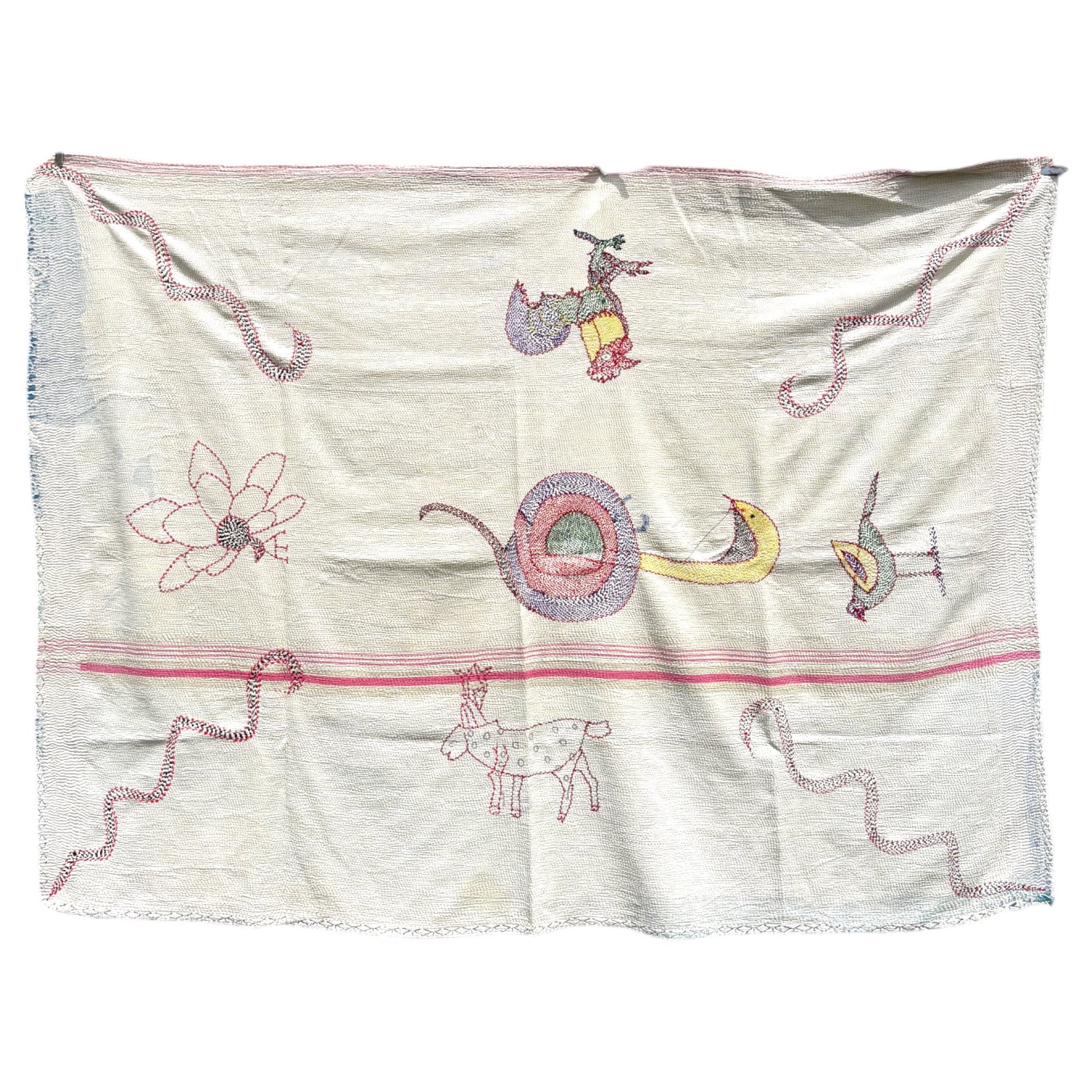 Nakshi special animal kantha quilt