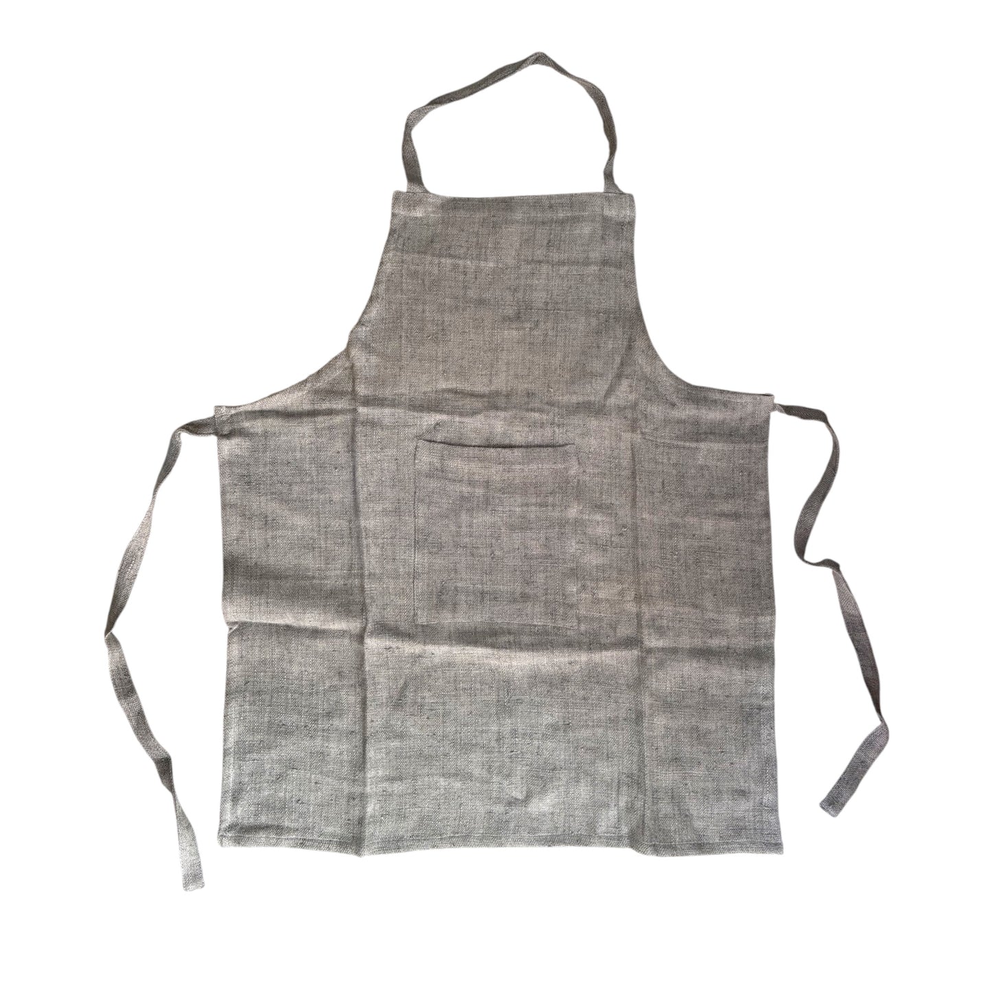 Grey linen apton