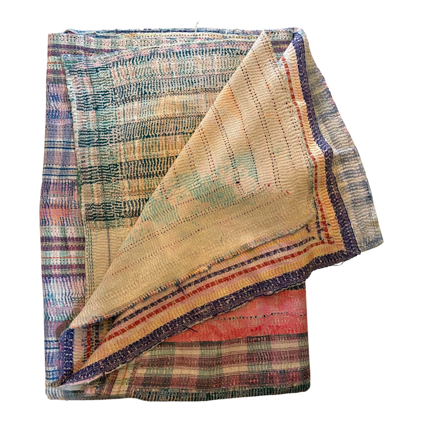 patchwork kantha quilt vintage