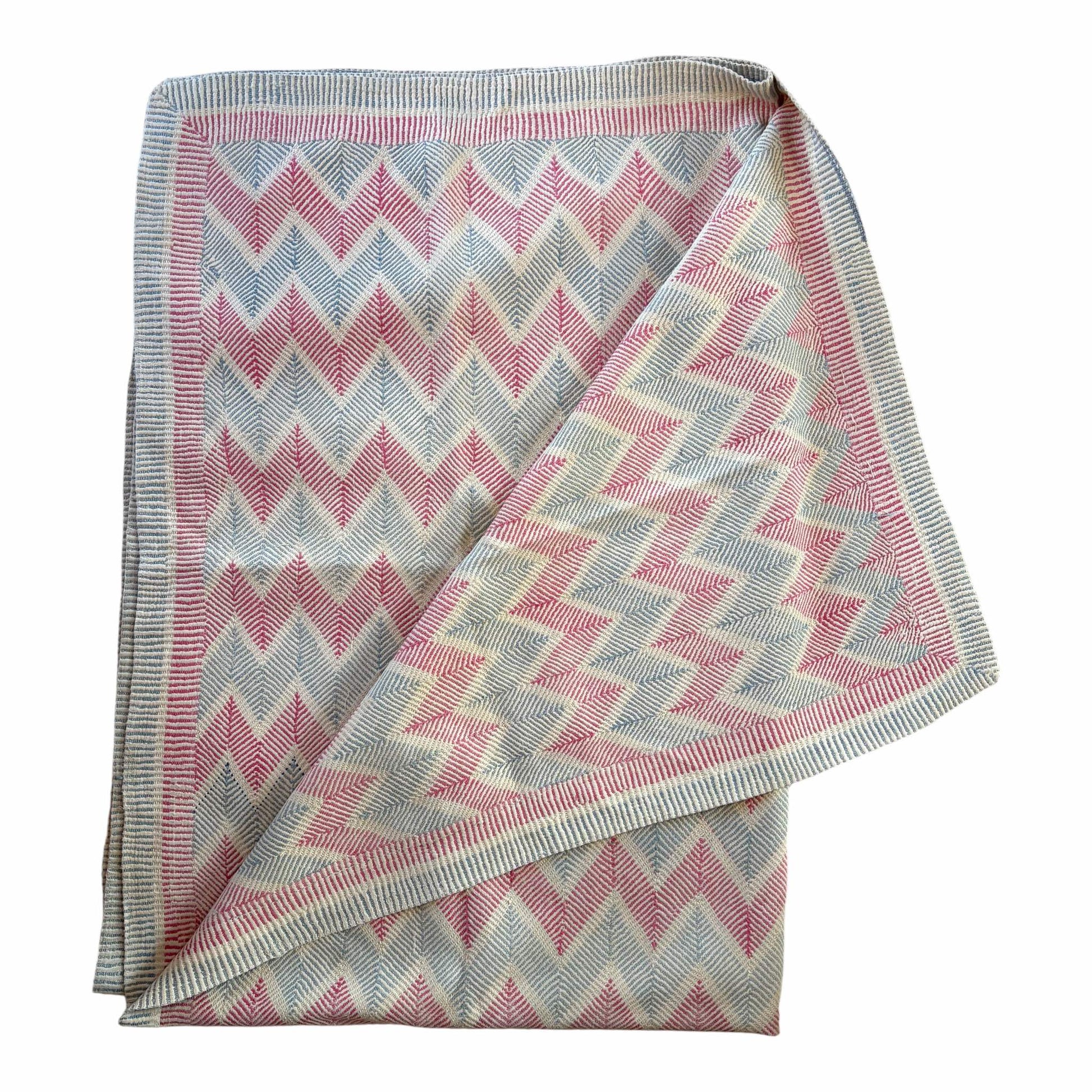Vintage nakshi kantha pink and blue