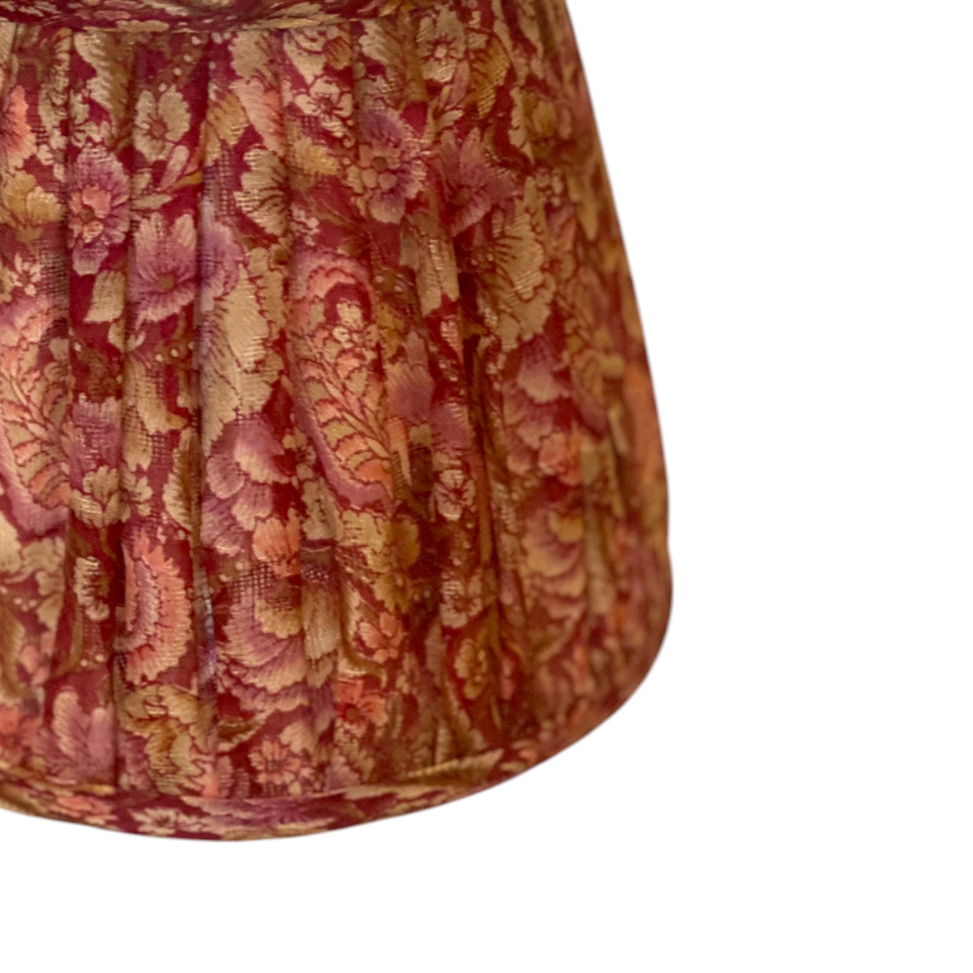 close up pink paisley lampshade